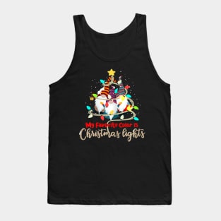 my favorite color is christmas lights Tank Top